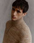 Alpaka Troyer Pullover mit Hochkragen