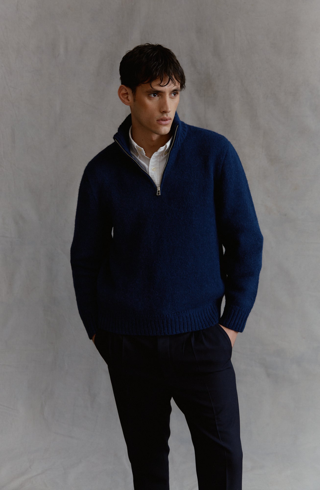 Troyer Marine Pullover 100% Baby Alpaca