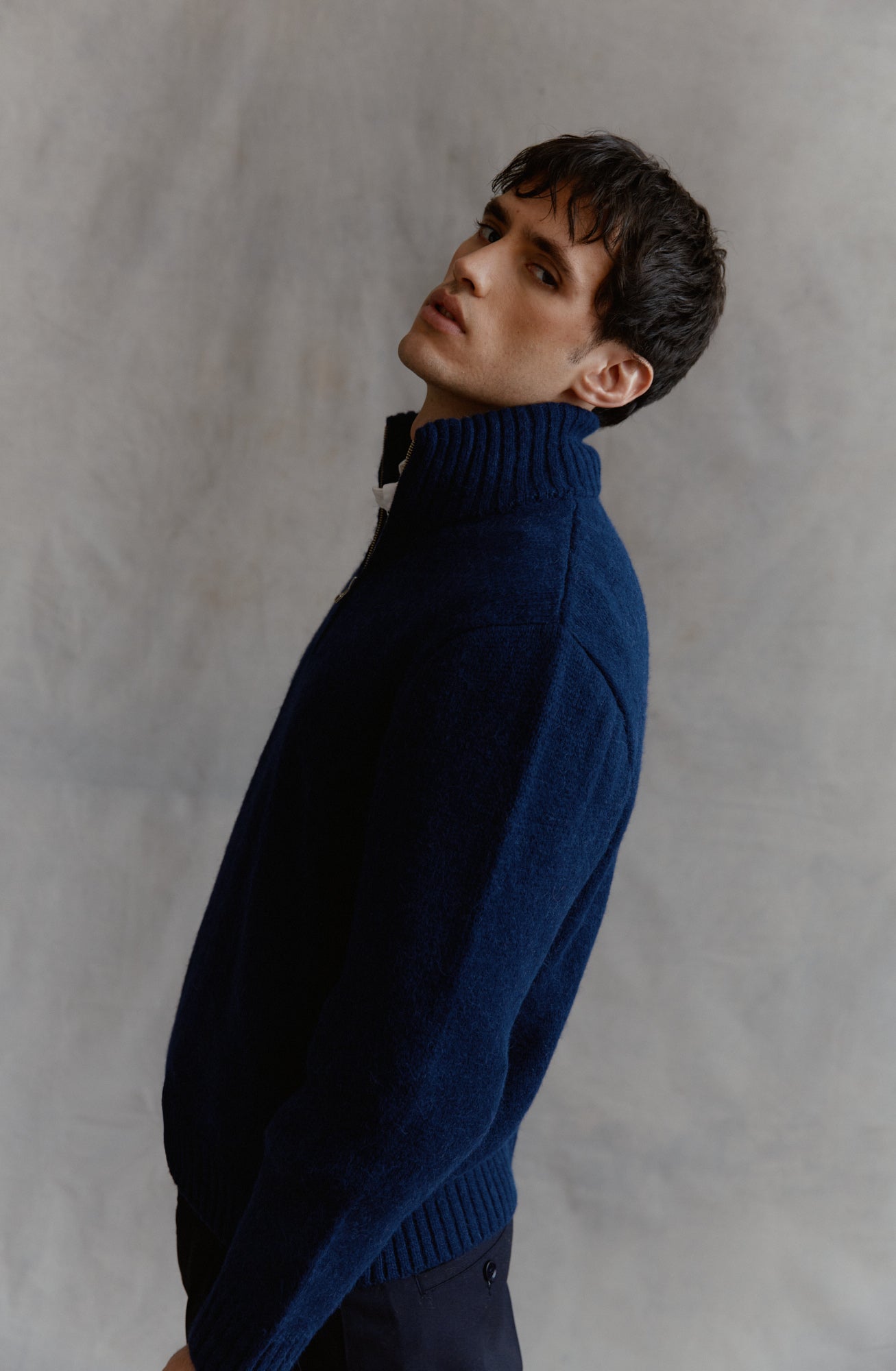 Troyer Marine Pullover 100% Baby Alpaca