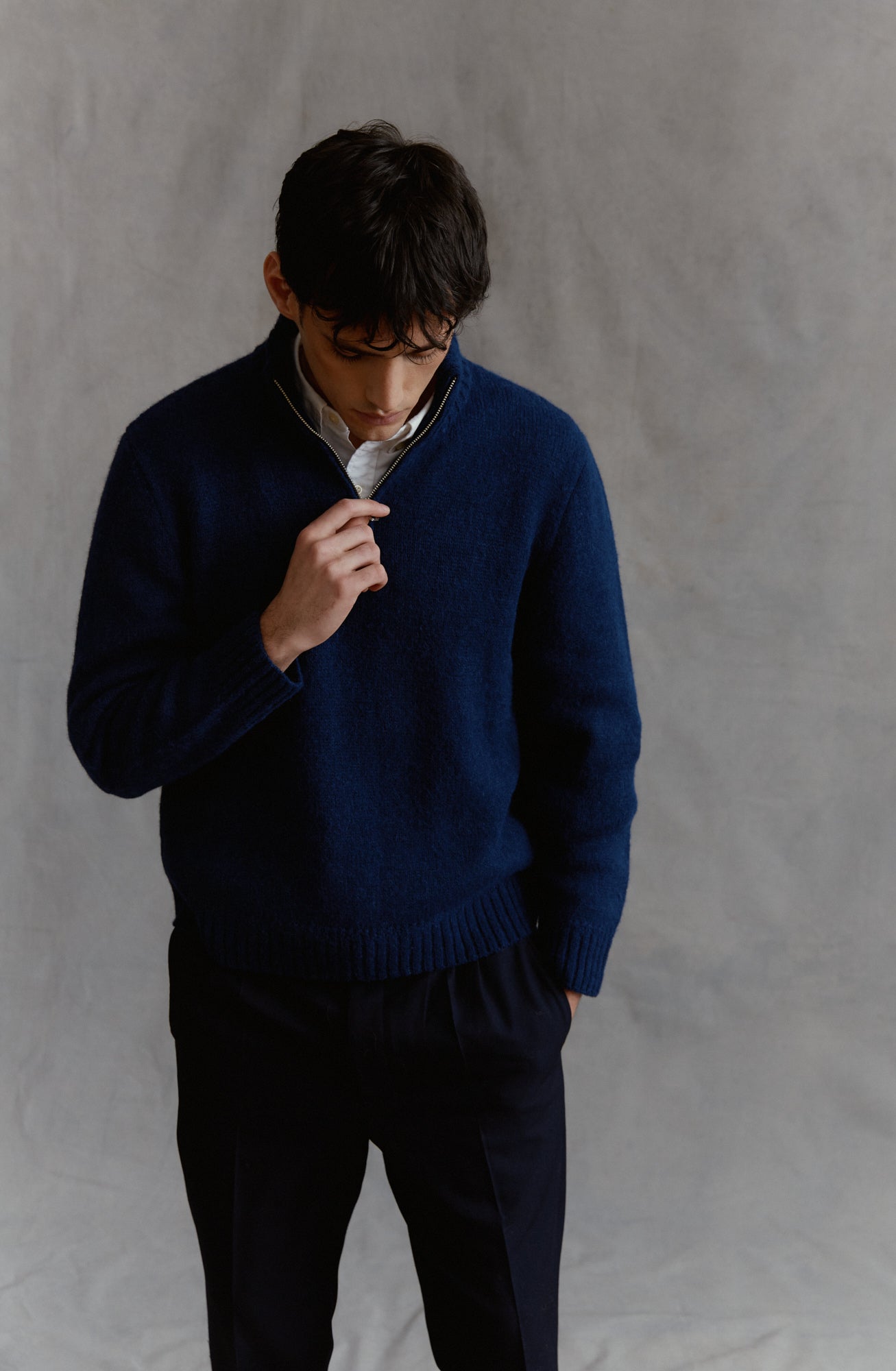 Troyer Marine Pullover 100% Baby Alpaca