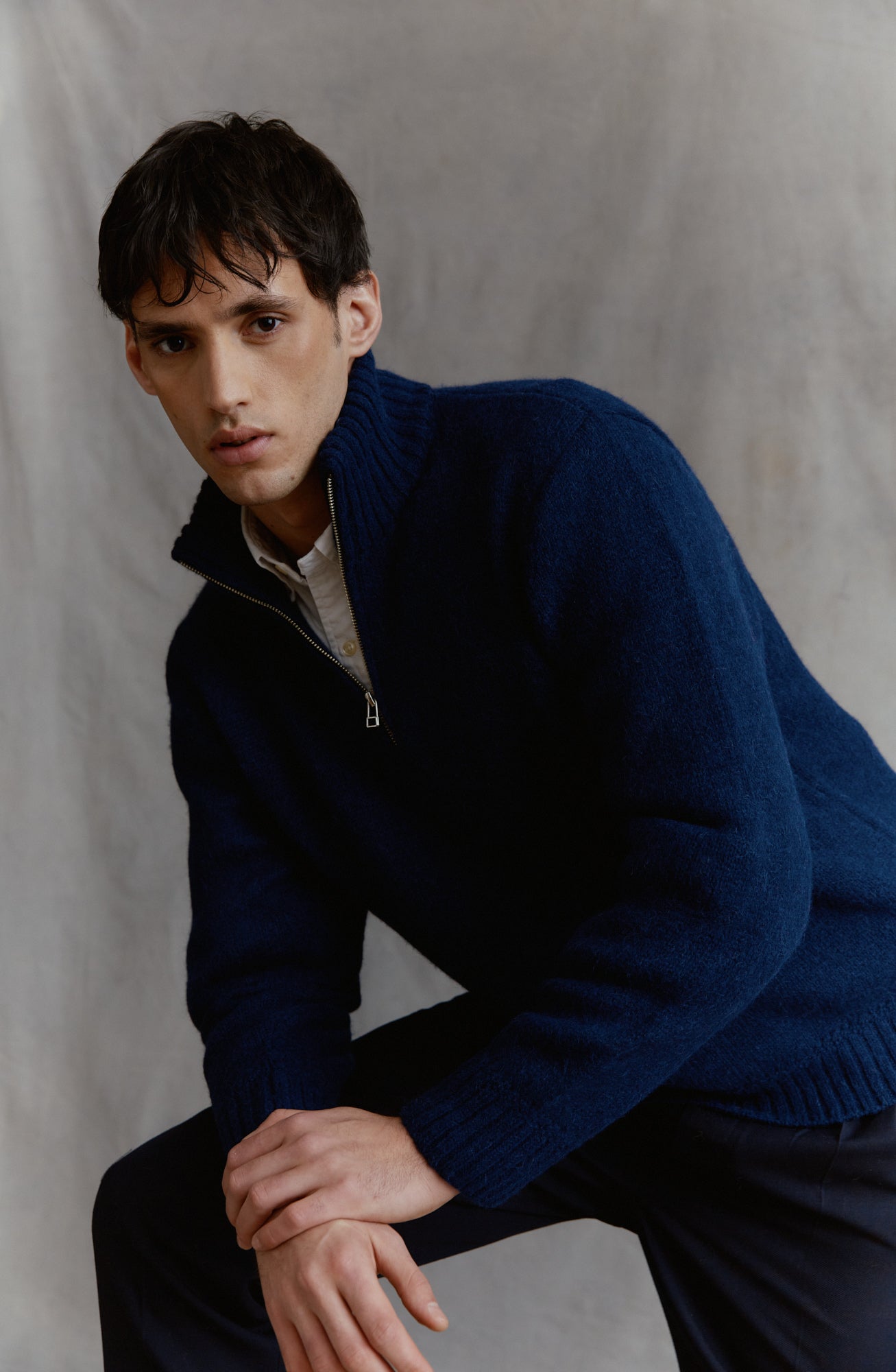 Troyer Marine Pullover 100% Baby Alpaca