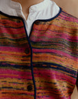 Alpaka Cardigan Pintado Multicolor Detailansicht