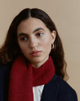 Alpaka Schal & Handschuh Set Carmen in Rot