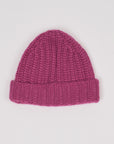 Alpaka Mütze in Fuchsia aus Baby Alpaka