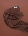 Alpaka Jacquard Schal Artin in Braun