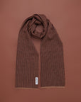 Alpaka Jacquard Schal Artin in Braun