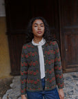 Alpaka Strickjacke in Grün von Manuela Bedford