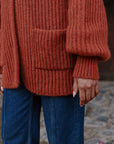 Alpaka Strickjacken in Braun von Manuela Bedford