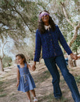Alpaka Strickjacke in Blau von Manuela Bedford