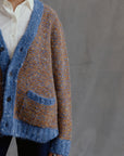 Vero Alpaka Strickjacke in Multicolor von Manuela Bedford