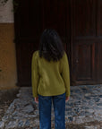 Alpaka Strickjacke in Grün von Manuela Bedford