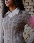 Baby Alpaka Pullover von Manuela Bedford in Taupe