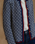 Alpaka Cardigan Aura in Navy von Manuela Bedford