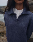Alpaka Pullover Viacha in Jeans von Manuela Bedford