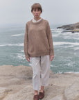 Alpaka Pullover Vero in Braun von Manuela Bedford