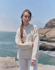 Alpaka Pullover Vero in Ecru von Manuela Bedford