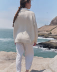Alpaka Pullover Vero in Ecru von Manuela Bedford