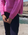 Alpaka Pullover Viacha in Fuchsia von Manuela Bedford