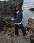 Alpaka Pullover Viacha in Jeans von Manuela Bedford