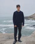 Alpaka Viacha Herren Pullover in Marine von Manuela Bedford