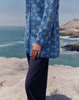 Alpaka Strickjacke ANA in Hellblau von Manuela Bedford