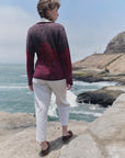 Alpaka Strickjacke JULI in Berry von Manuela Bedford