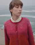 Alpaka Strickjacke JULI in Rot von Manuela Bedford