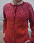 Alpaka Strickjacke JULI in Rot von Manuela Bedford