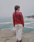 Alpaka Strickjacke JULI in Rot von Manuela Bedford