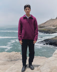 Alpaka Troyer Pullover in Berry von Manuela Bedford