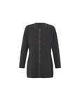 Alpaka Strickjacke in Grau - aus 100% Baby Alpaka - Manuela Bedford