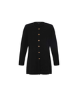 Alpaka Strickjacke in Schwarz aus reiner Alpakawolle von Manuela Bedford