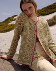 Camila Alpaka Strickjacke in Grün von Manuela Bedford