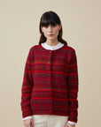 Alpaka Strickjacke Rayas Detailansicht