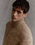 Alpaka Troyer Pullover mit Hochkragen
