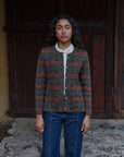 Alpaka Strickjacke in Grün von Manuela Bedford