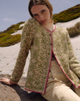 Camila Alpaka Strickjacke in Grün von Manuela Bedford