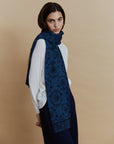 Alpaka Schal in Blau von Manuela Bedford