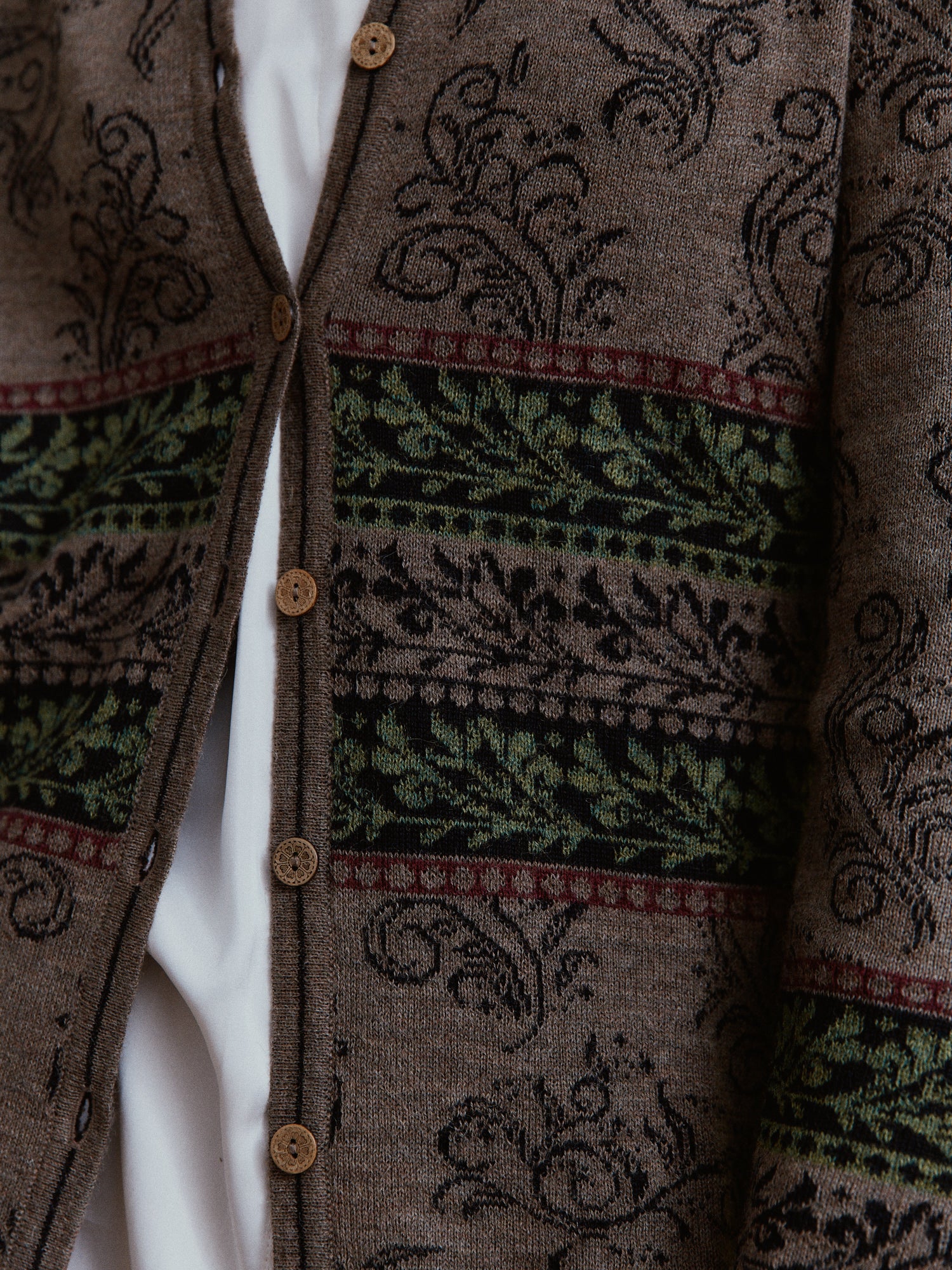 Langer Cardigan Luz aus 100% Baby Alpaka Wolle