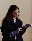 Alpaka Stulpen Colorin Türkis als Accessoire von Manuela Bedford