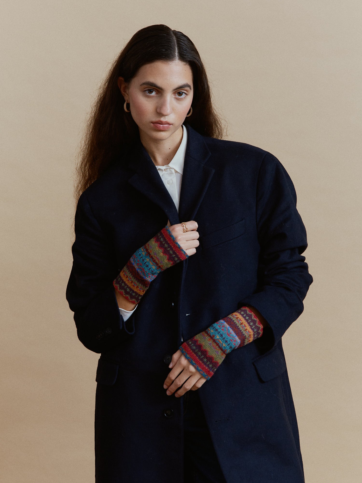 Alpaca cuffs Rayas Multicolor