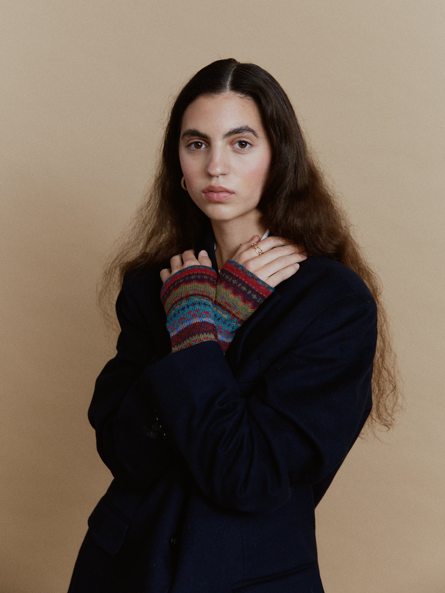 Alpaca cuffs Rayas Multicolor