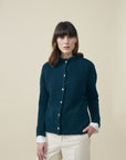 Cruz Boucle Alpaka Strickjacke von Manuela Bedford