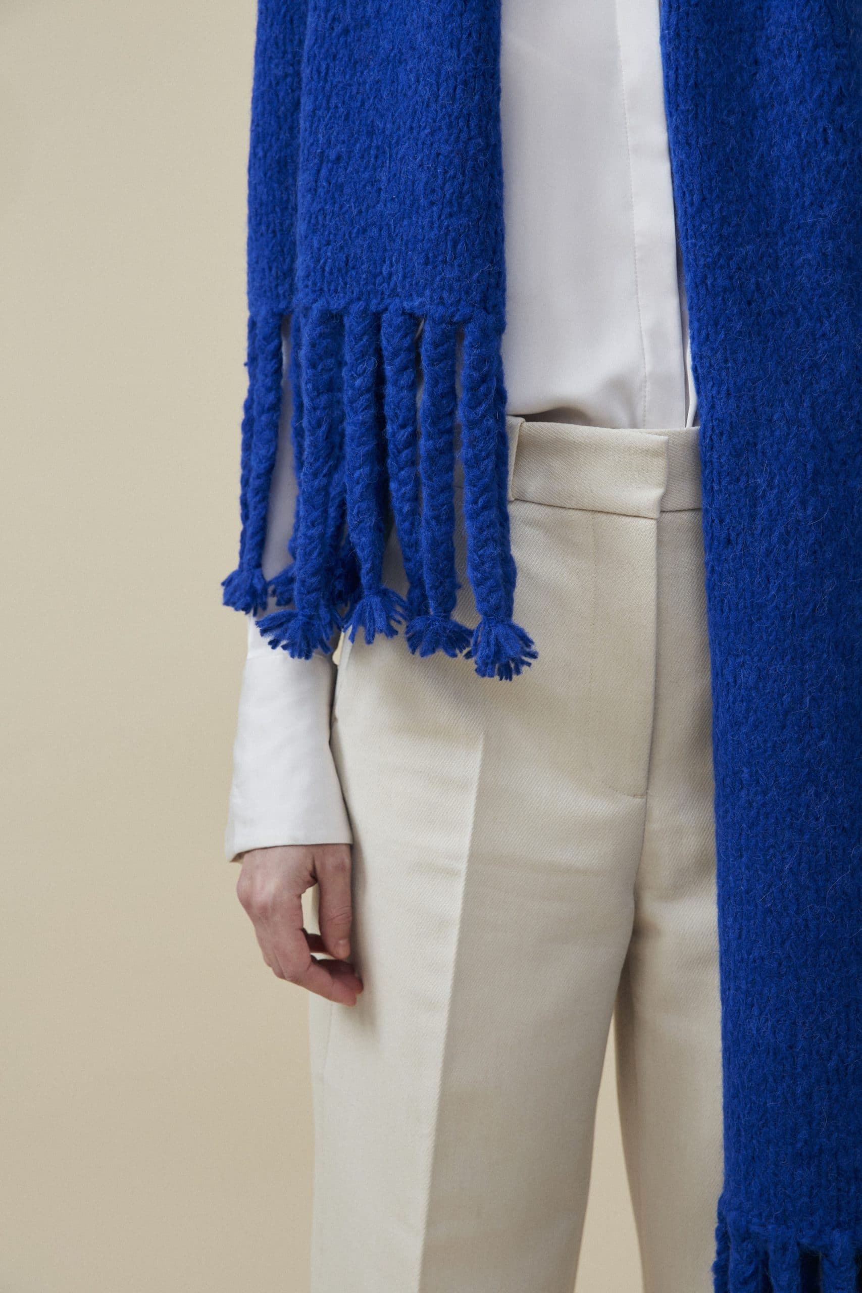Oversize Schal aus Merino Alpaka Wollmix