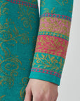Alpaka Cardigan in Türkis von Manuela Bedford