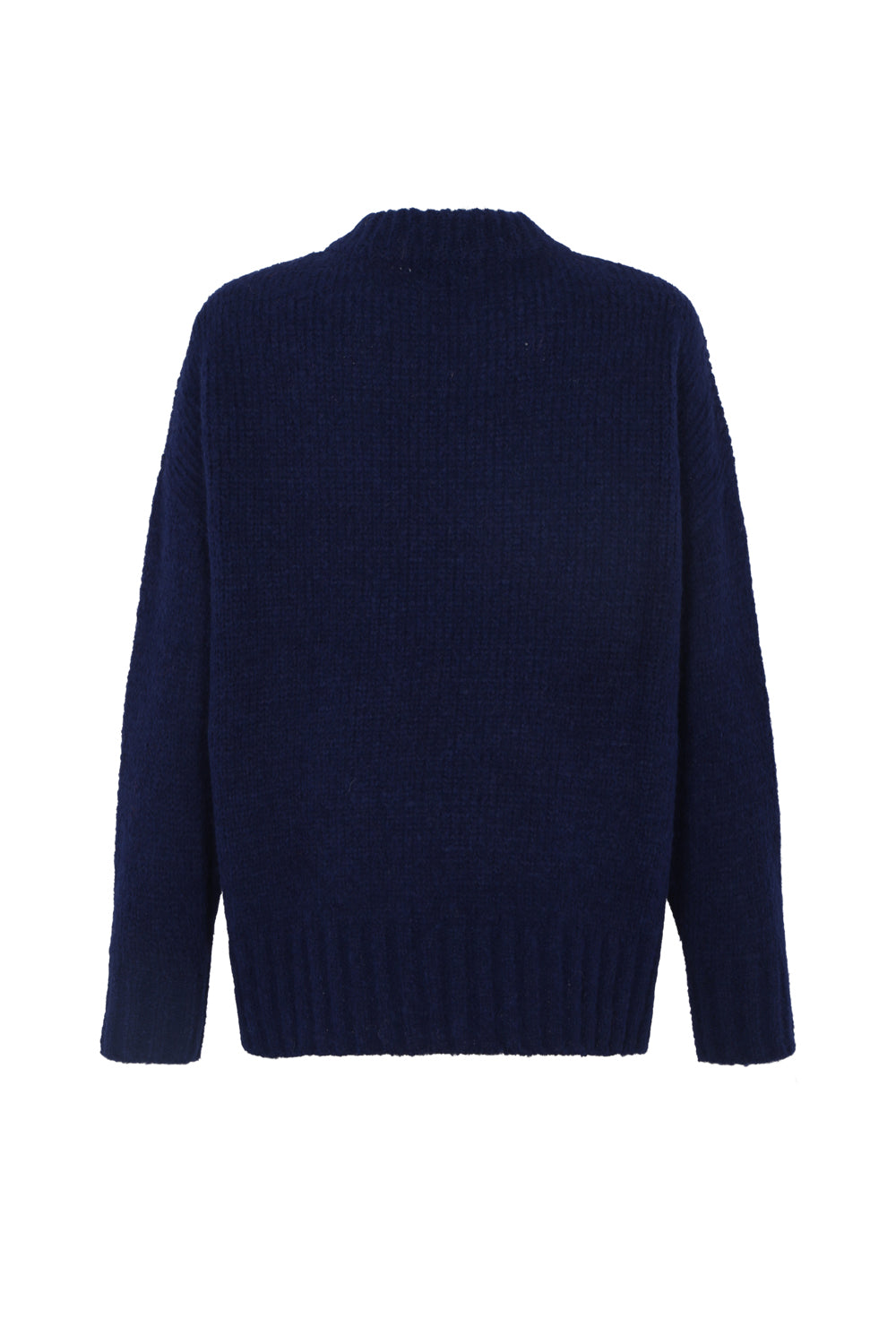 Damen Alpaka Pullover in Marine