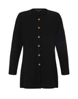 Alpaka Strickjacke in Schwarz aus reiner Alpakawolle von Manuela Bedford