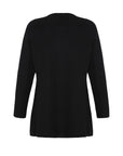 Alpaka Strickjacke in Schwarz aus reiner Alpakawolle von Manuela Bedford