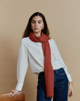 Handmade Crocheted Llama Scarf in Pure Llama Wool