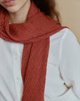 Handmade Crocheted Llama Scarf in Pure Llama Wool